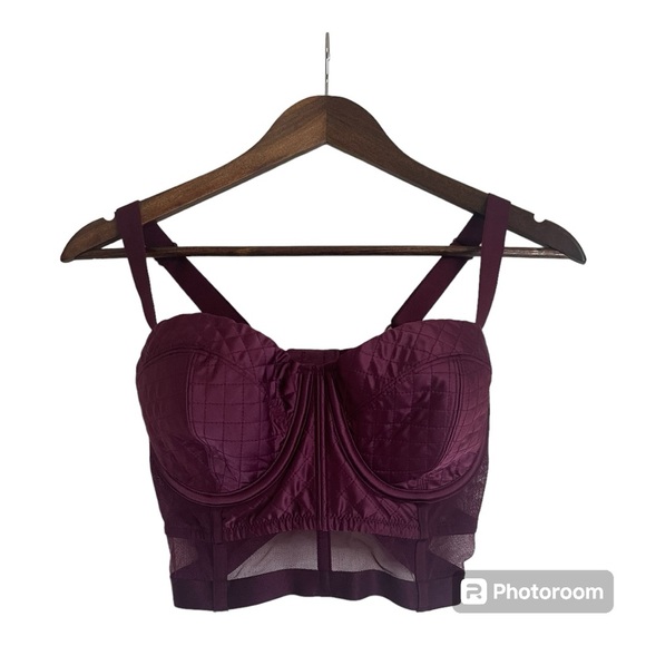 Victoria's Secret Other - Victoria’s Secret Very Sexy Lined Balconet Burgundy Bra Women’s Size 32DD